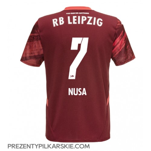 Stroje piłkarskie RB Leipzig Antonio Nusa #7 Koszulka Wyjazdowej 2024-25 Krótki Rękaw